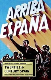 Cover of: Twentieth-century Spain | Francisco J. Romero SalvadГі