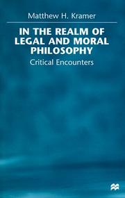 Cover of: In the realm of legal and moral philosophy: critical encounters