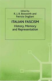 Cover of: Italian Fascism: History, Memory and Representation