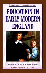 Cover of: Education in early modern England