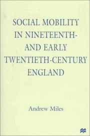 Cover of: Social mobility in nineteenth- and early twentieth-century England