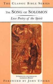 Cover of: The Song of Solomon by Lawrence Boadt, John Updike