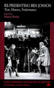 Cover of: Re-Presenting Ben Jonson by Martin Butler