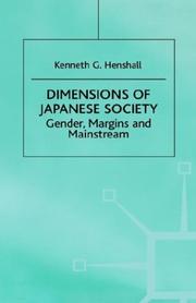 Cover of: Dimensions of Japanese Society: Gender, Margins and Mainstream