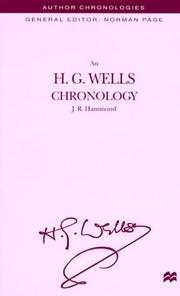 Cover of: An H.G. Wells chronology