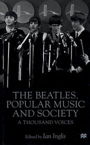 Cover of: The Beatles, Popular Music and Society: A Thousand Voices
