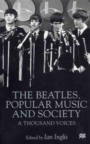 Cover of: The Beatles, Popular Music and Society by Ian Inglis
