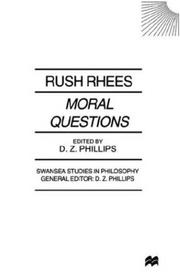 Cover of: Moral Questions By Rush Rhees (Swansea Studies in Philosophy)