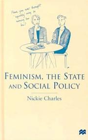 Cover of: Feminism, the State and Social Policy