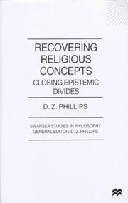 Cover of: Recovering Religious Concepts | D. Z. Phillips