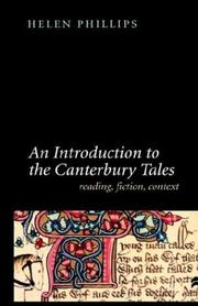Cover of: An Introduction To the Canterbury Tales by Helen Phillips