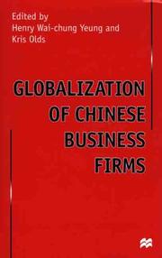 Cover of: Globalization of Chinese Business Firms