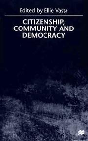 Cover of: Citizenship, Community and Democracy