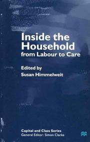 Cover of: Inside the household: from labour to care