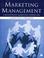 Cover of: Marketing management