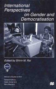 Cover of: International Perspectives On Gender and Democratisation (Women's Studies at York)