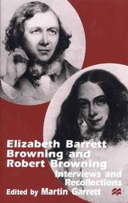 Cover of: Elizabeth Barrett Browning and Robert Browning: Interviews and Recollections