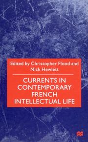 Cover of: Currents in contemporary French intellectual life
