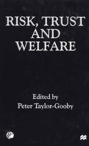 Cover of: Risk, Trust and Welfare