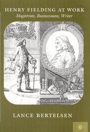 Cover of: Henry Fielding at Work
