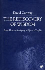 Cover of: The Rediscovery of Wisdom by David Conway