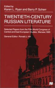 Cover of: Twentieth-Century Russian Literature (Selected Papers from the Fifth World Congress of Central and East European Studi)
