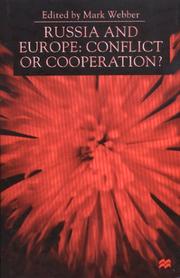 Cover of: Russia and Europe: Conflict or Cooperation?