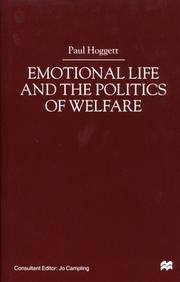 Cover of: Emotional Life and the Politics of Welfare