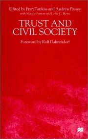 Cover of: Trust and Civil Society