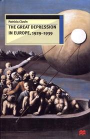 Cover of: The Great Depression in Europe, 1929-1939 (European History in Perspective) | Patricia Clavin