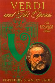 Cover of: Verdi and His Operas (New Grove Composers Series)