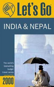 Cover of: Let's Go 2000: India & Nepal: The World's Bestselling Budget Travel Series (Let's Go India and Nepal)