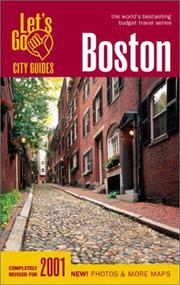 Cover of: Let's Go 2001: Boston: The World's Bestselling Budget Travel Series