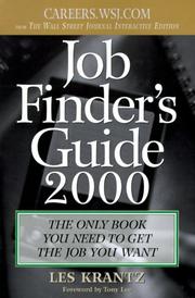 Cover of: Job finder's guide 2000: the only book you need to get the job you want