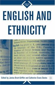 Cover of: English and Ethnicity (Signs of Race)