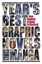 Cover of: Year's best graphic novels, comics & manga : from Blankets to Demo to Blacksad