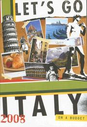Let's Go 2008 Italy (Let's Go Italy) by Let's Go, Inc.