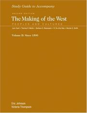 Cover of: Study Guide for The Making of the West, Volume 2