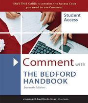 Cover of Comment for The Bedford Handbook by Diana Hacker