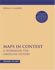 Cover of: Maps in Context, Volume 1: A Workbook for American History