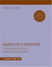 Cover of: Maps in Context, Volume 2: A Workbook for American History