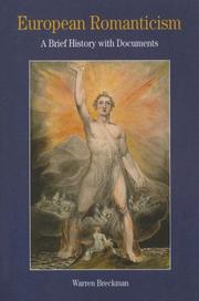 Cover of: European Romanticism by Warren Breckman