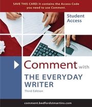 Cover of Comment for Everyday Writer by Walter Creed