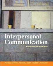 Cover of: Interpersonal Communication: A Goals Based Approach