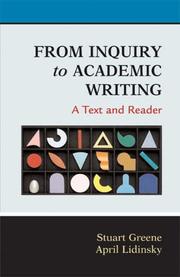 Cover of: From Inquiry to Academic Writing by Stuart Greene, April Lidinsky