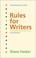 Cover of: Rules for Writers