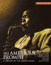 Front cover of The American promise by Unknown