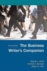 Cover of: The Business Writer's Companion