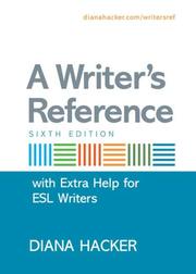 Cover of: A Writer's Reference with Extra Help for ESL Writers