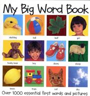 Cover of: My big word book